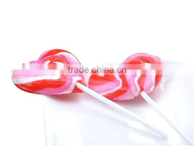 Strawberry Flavours Peach Hearts giant lollipop