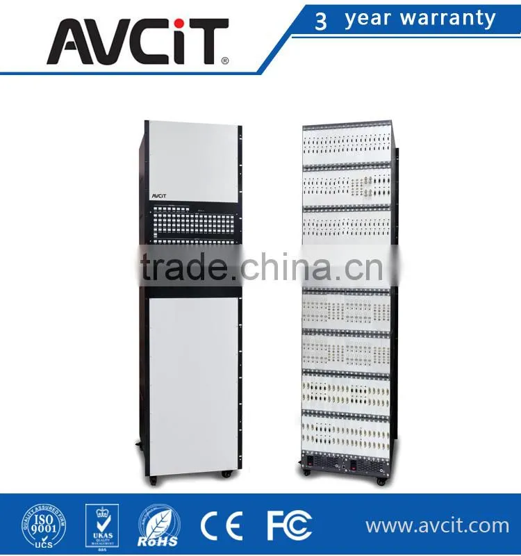 support VGA/HDIM /AV signals with input and output cards matrix switcher