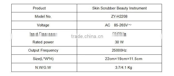 Face cleaner Skin Scrubber Beauty Instrument for beauty salon
