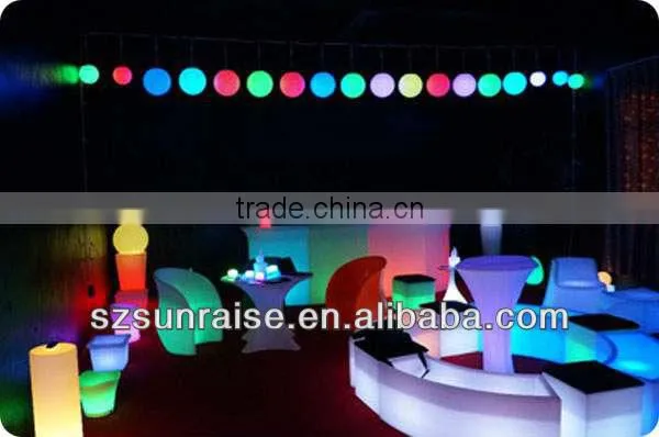 led illuminated furniture bar table