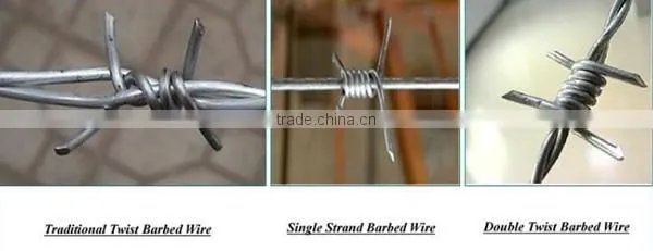 Beautiful surface treatment 1.57mm hi-tensile barbed wire price