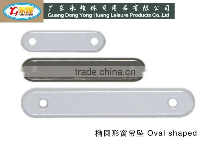 25G oval shaped spray painting curtain lead weight factory directly supply lead weight for curtain
