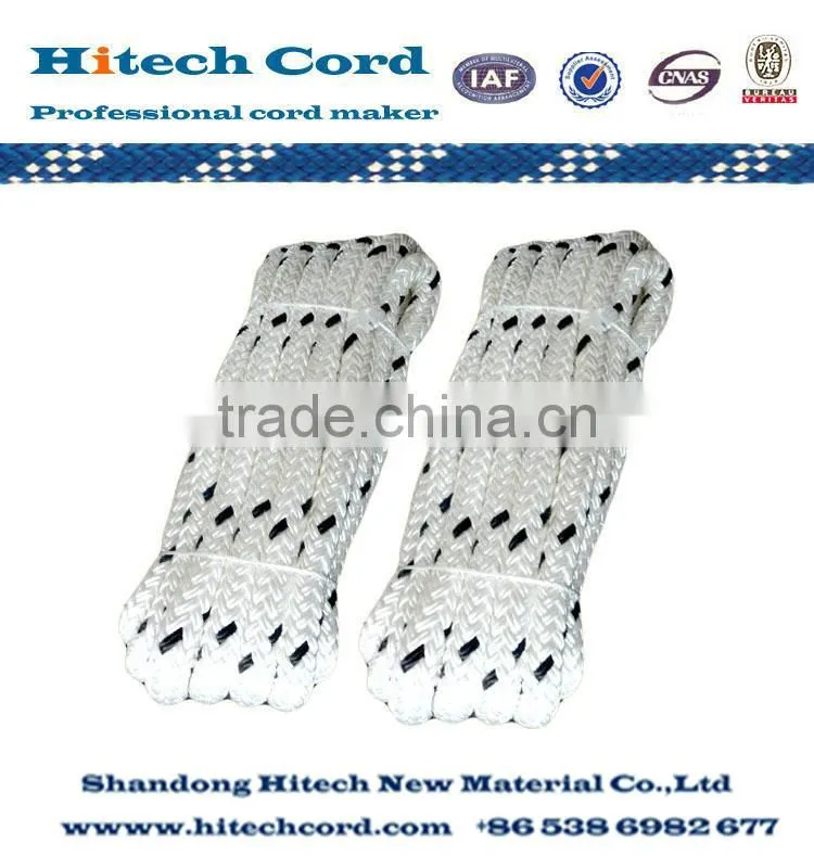 Polyester double braided rope/cord for sailing