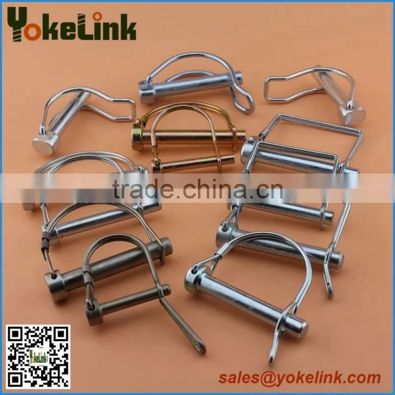 Yellow zinc Lift arms pin with nut and washer