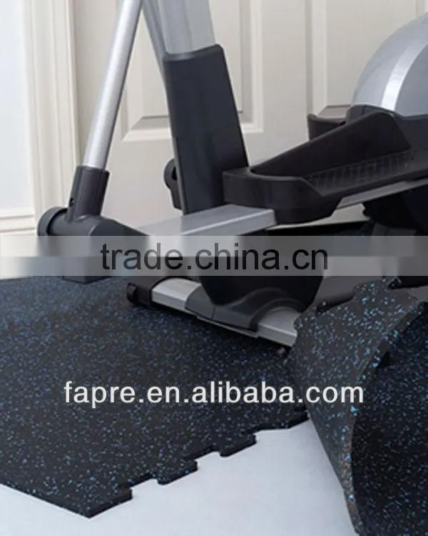 Interlocking Rubber Sport Matting with Colorful EPDM Speckles