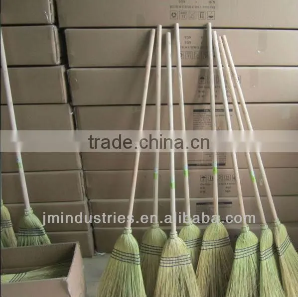 Nature Corn Broom Stick with Wooden Handle