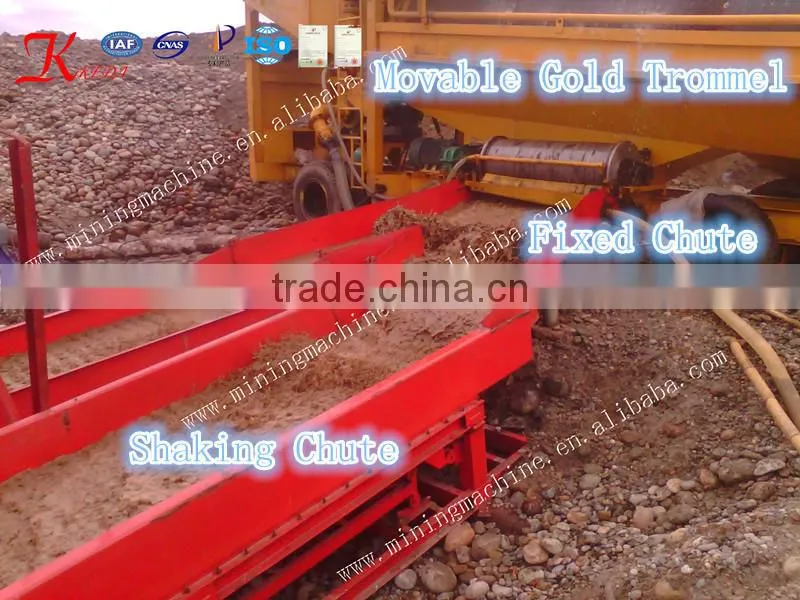 Bestselling Alluvial Gold Washing Equipment Fixed Chute