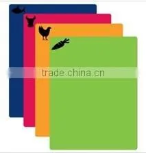 4pcs in1 set Anti-skid Flexible Plastic Chopping Mats