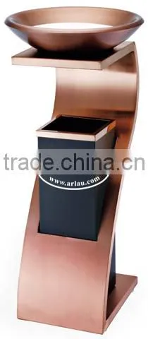Arlau Outdoor Waste Rubbish Bin,Rubbish Trash Can,Unique Garbage Bin