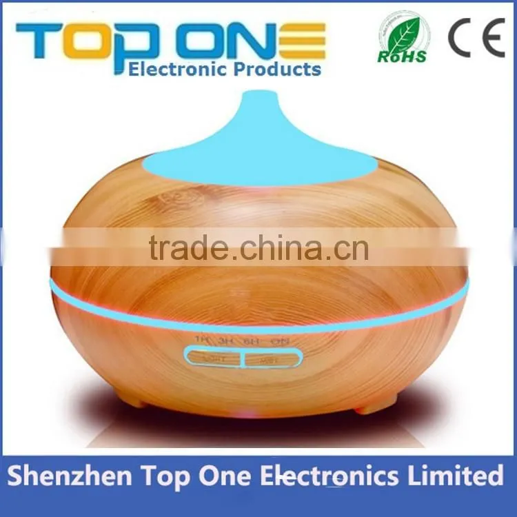 300ml Wholesale electric ultrasonic wood grain essential oil diffuser