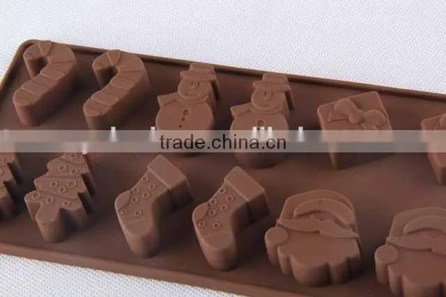 Christmas design silicone bakeware / cake mold