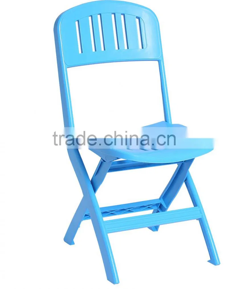 plastic foldable outdoor chair with iron feet
