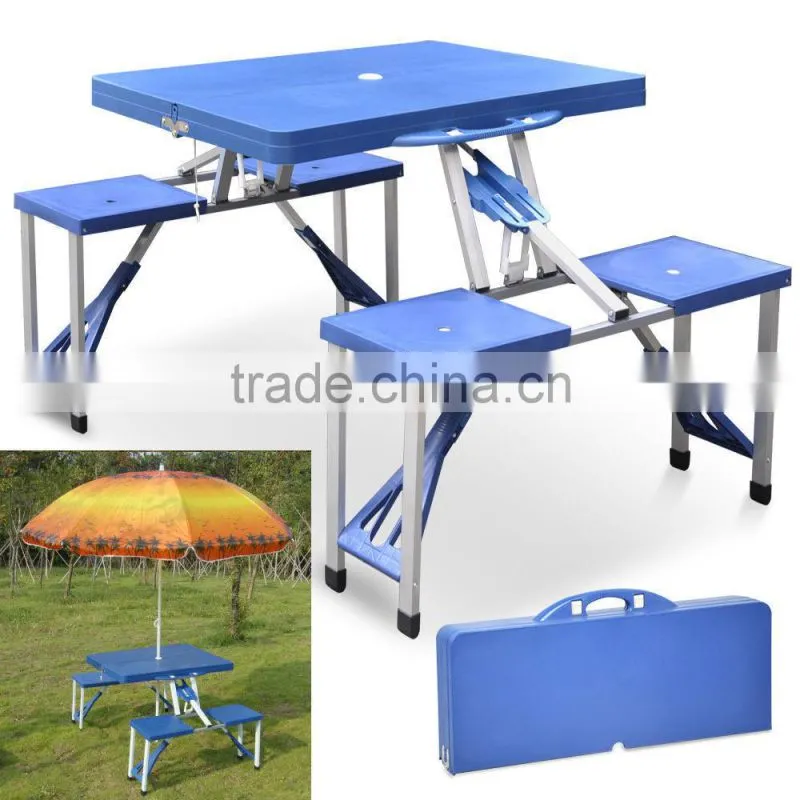 SMALL PASTIC FOLDING FOLDABLE CAMPING AND PICNIC TABLE AND CHAIRS SET IN CHINA