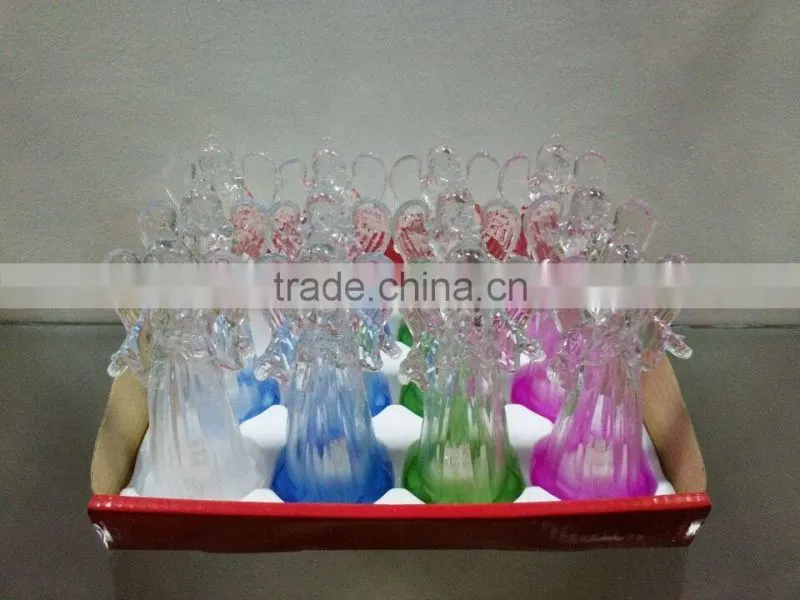 new battery operated LED light plastic PS angel christmas decorative