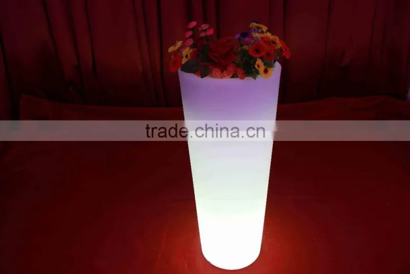 party cooler red champagne led ice bucket barrel, LED flower pots