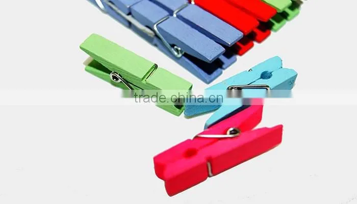 cheap price new style Eco-friendly decorative wooden mini clothes pin