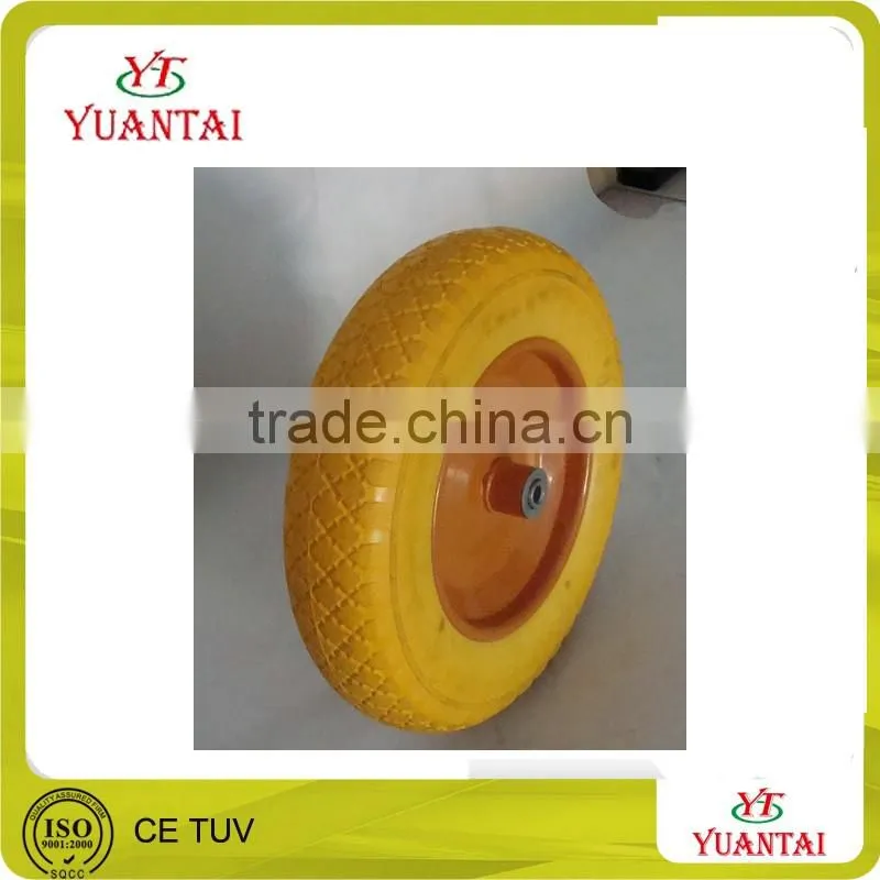high quality various pu foam flat free wheel steel rim