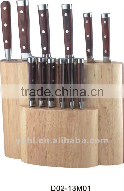 6PCS forge knife block set