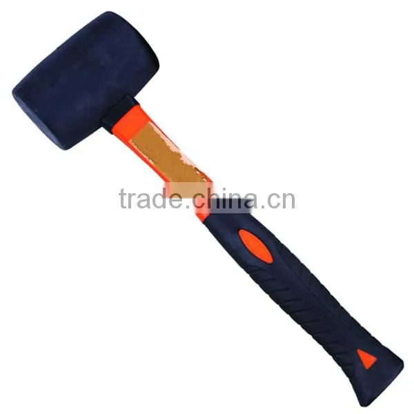 16oz Fiberglass Handle Rubber Mallet Hammer