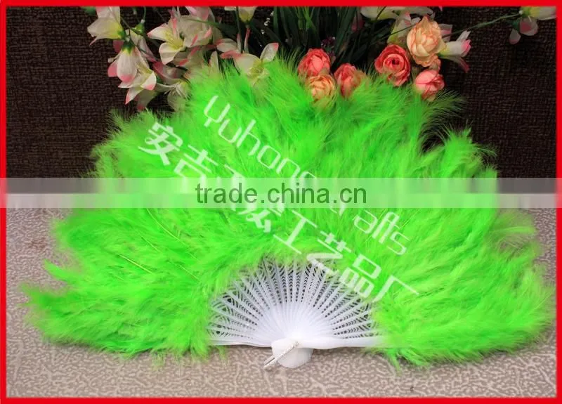 Performance accessory feather dance fan