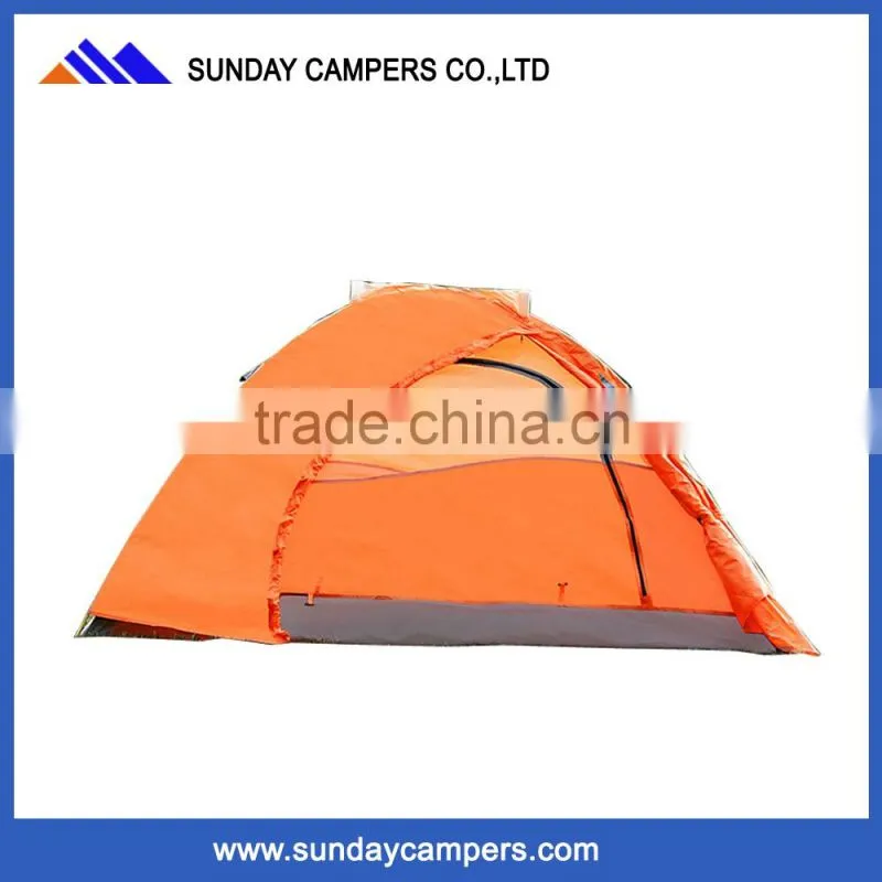China 3-4 person custom made canvas heavy duty umbrella tents for camping