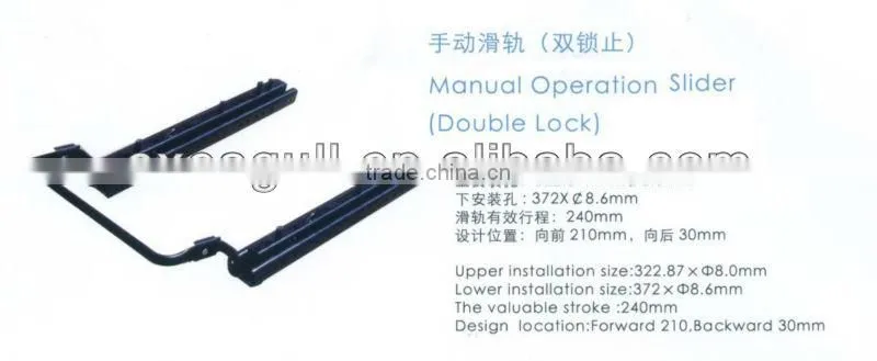 MANUAL OPERATION SLIDER (DOUBLE LOCK) AUTO SLIDER