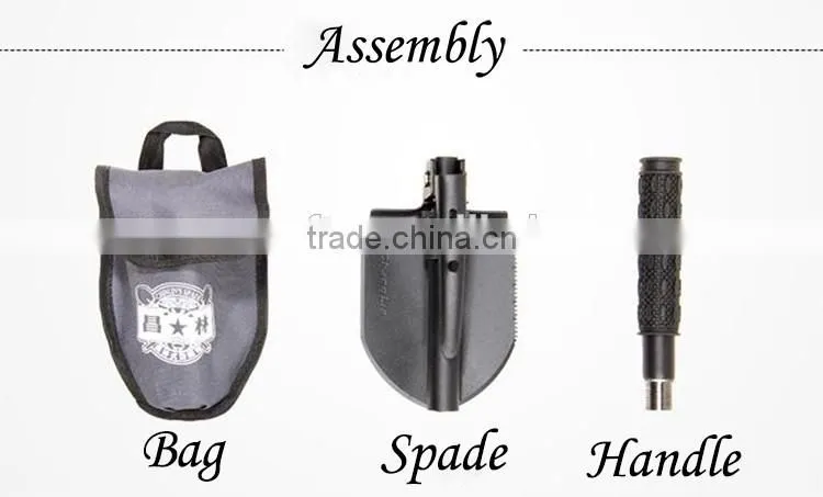 Multi-functional pointed Army Folding Shovel
