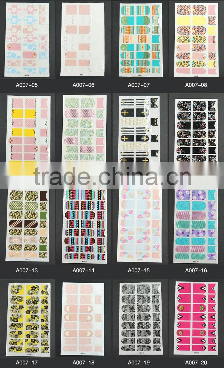 2D type OEM deco nail art sticker