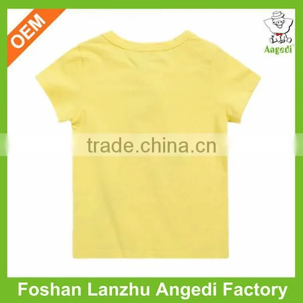 Summer Knitted Softly baby girls tops Custom Beautiful Girl Tube t shirt with printing