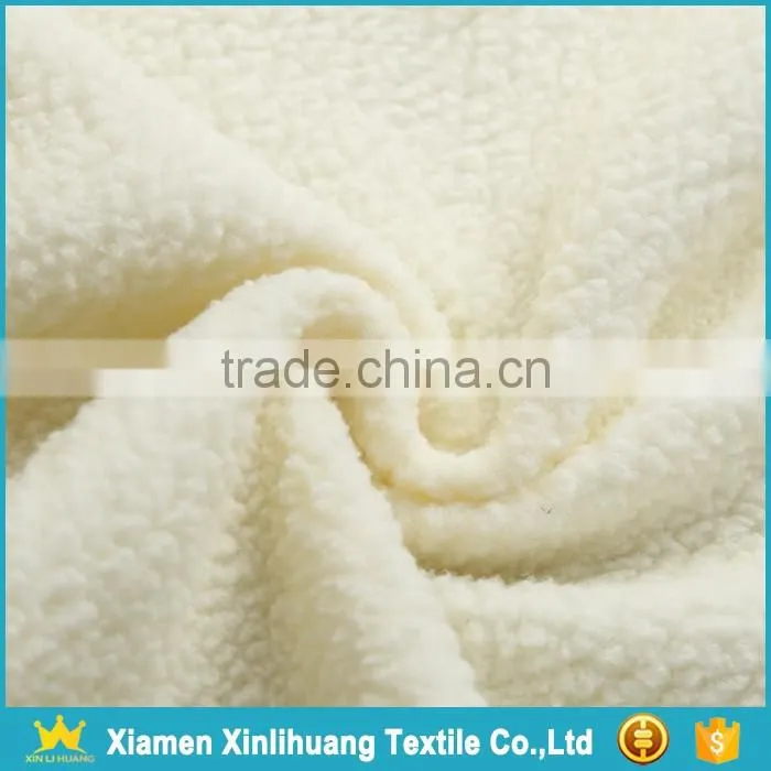 2017 New Style 100% Polyester Sherpa Knit Fabric for Online Wholesale