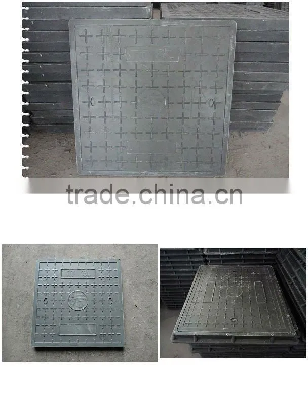 Square anti-theft manhole cover