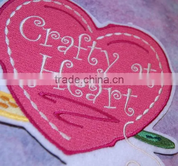 Custom high quality embroidered creative Love puzzles patch for clothes embroidery patch made in china choose size/color