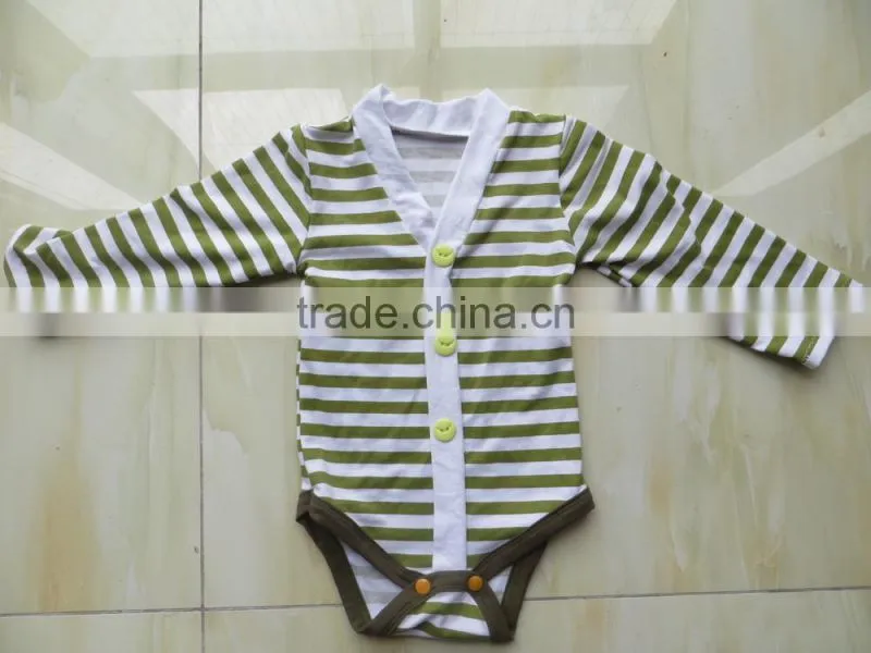 Wholesale 100% Cotton Baby Girl Soft Stripe Romper For Infant Baby Clothes