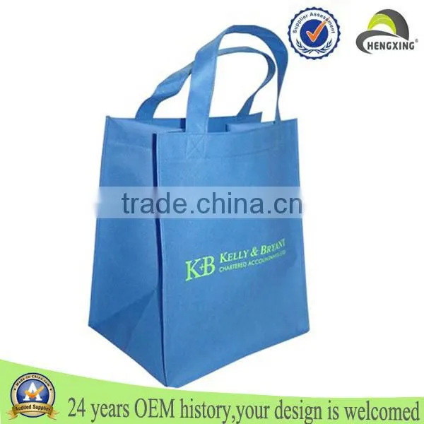 Best selling supermarket reusable personalize cheap customized folded non woven shopping bag