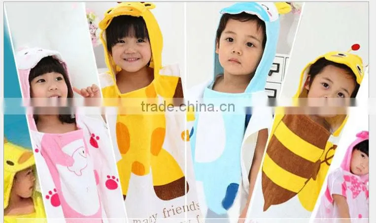 high quality baby animal towels in cotton material