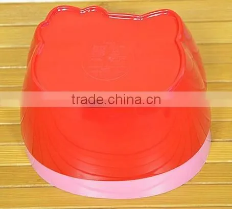 Children Hello Kitty Sharped Rice Bowl Melamine Rice Bowl Microwave Safe Rice Bowl