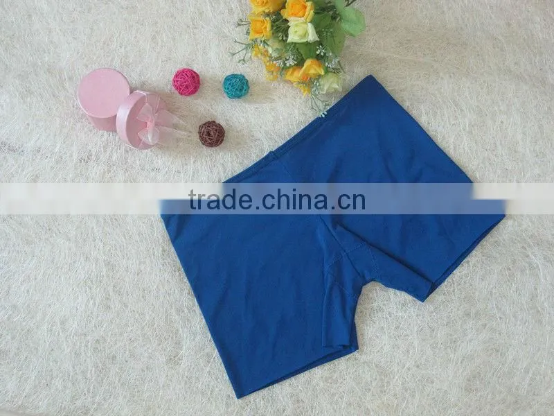 blue women seamless underwear boxer short