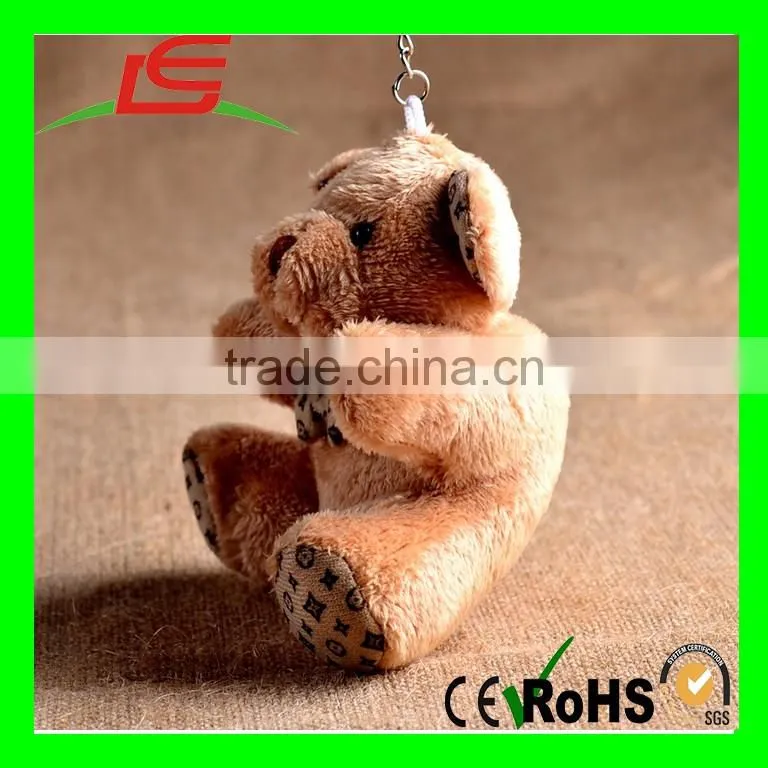 2016 Hot Selling Animal Style Cute Stuffed Plush Teddy Bear Keychain