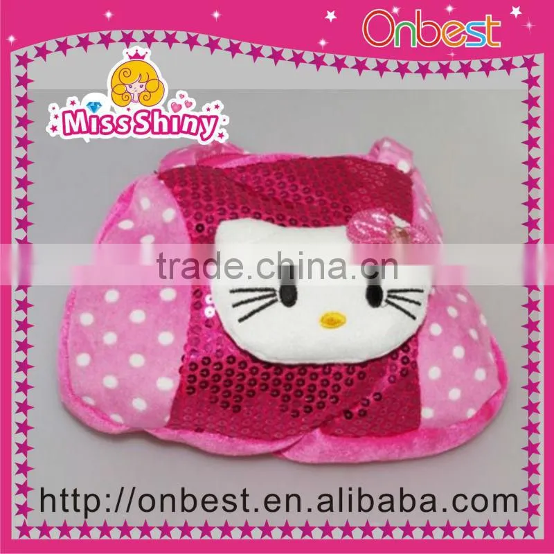 Cylinder Plush Handbag Purse Bag