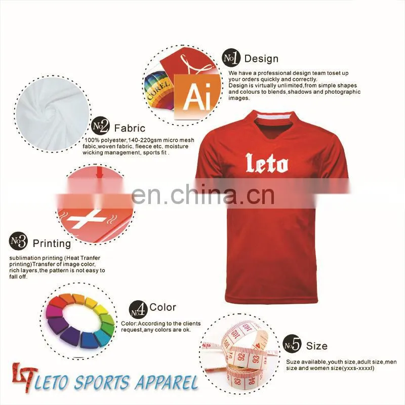 OEM supply small MOQ rugby shirt ,red polyester rugby jerseys dry fit custom rugby playing shirt , sublimated rugby jerseys