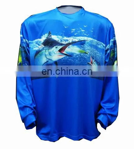 OEM Round Neck Long Sleeve Fishing Shirt