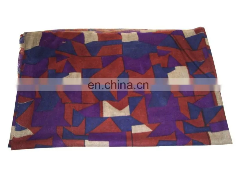 Cheap Wholesale Latest Design Printed Wool Pashmina shawls, stoles