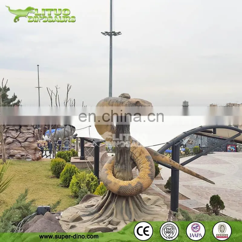 Amusement Park Animated Silicone Rubber Moving Snake