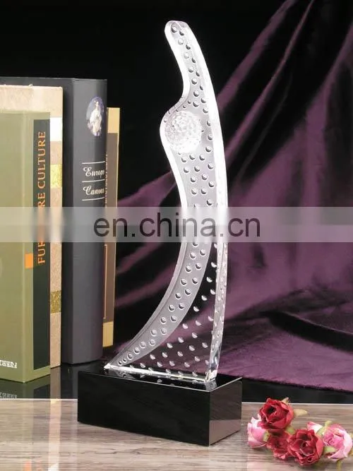 dancing crystal trophy award souvenir