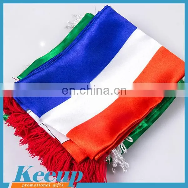 Custom design country flag scarf for promotional