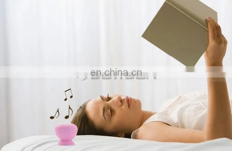140mm 3W Bass Support Card Cute Silicone Sucker Wireless Mini Speaker