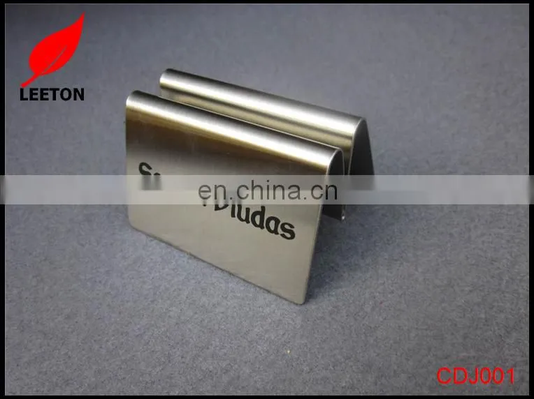 Factory custom stainless steel menu holder