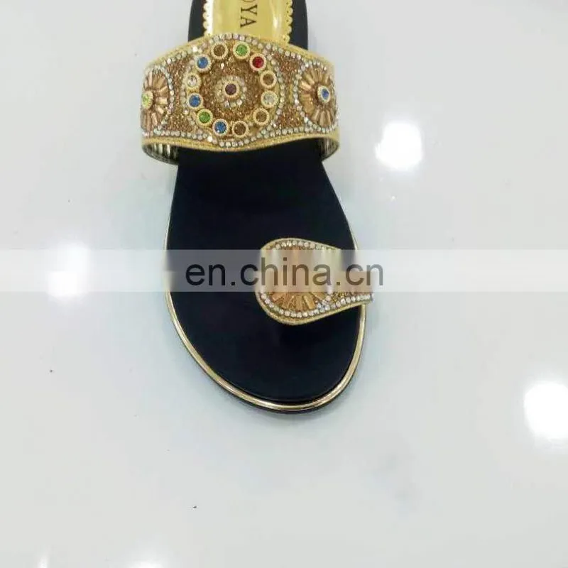 Wholesale beads rhinestone sandal accessories for lady