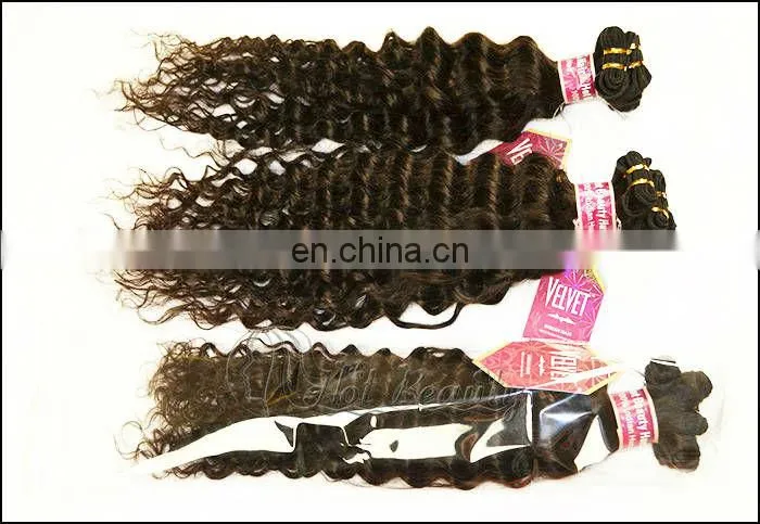 hot heads weaves light brown indian remy deep curly hair weave