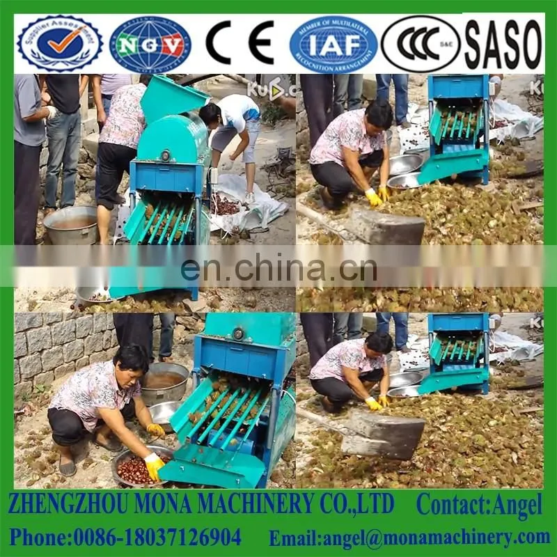 Large capacity automatic deburring chestnut husker machine for sale
